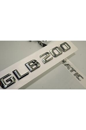 Benz Glb 200 4matic Bagaj Krom Metal 3m 3d Yazı Logo