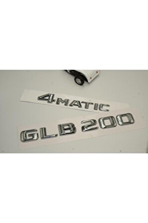 Benz Glb 200 4matic Bagaj Krom Metal 3m 3d Yazı Logo