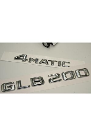 Benz Glb 200 4matic Bagaj Krom Metal 3m 3d Yazı Logo
