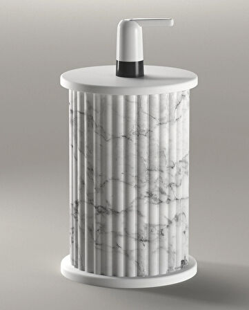 Modena Damacana Kılıfı Mermer Desen - Dekoratif Lüks Damacana Gizleme Saklama Kılıfı