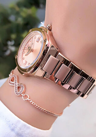 DANİEL KLEİN ROSE GOLD KADIN SAAT BİLEKLİK HEDİYELİ
