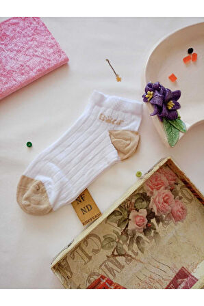 3 ÇİFT PATİK ÇORAP YUMUŞAK DİKİŞSİZ BURUN KADIN PAMUKLU KISA KONÇ DESENLİ ÇORABI 36-40