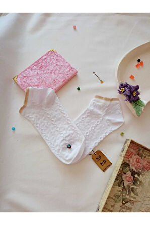 3 ÇİFT BURUN DİKİŞSİZ ÇORAP PATİK YUMUŞAK PAMUKLU KISA KONÇ DESENLİ KADIN ÇORABI 36-40