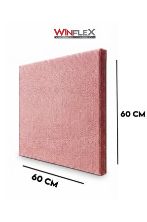60X60Cm - Akusti̇K Kumaş Kapli Panel Pembe