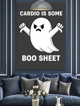 Komik Cardio Boo Shee Dekoratif Kanvas - Mdf Ahşap Tablo