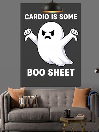 Komik Cardio Boo Shee Dekoratif Kanvas - Mdf Ahşap Tablo
