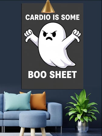 Komik Cardio Boo Shee Dekoratif Kanvas - Mdf Ahşap Tablo