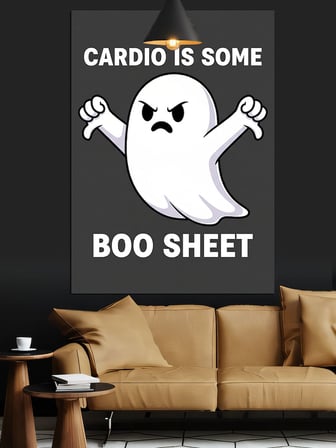 Komik Cardio Boo Shee Dekoratif Kanvas - Mdf Ahşap Tablo