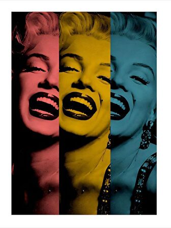 Marilyn Monroe Desenli Mdf Tablo 18cm X 27cm