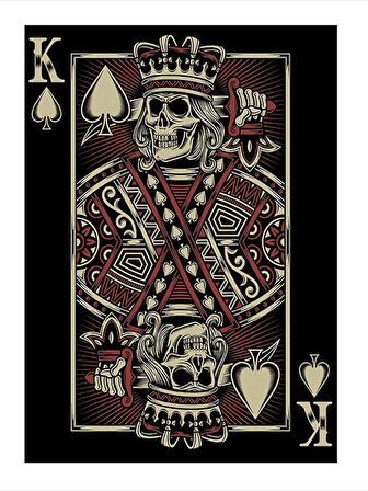 İskambil Kartı Hediyelik Mdf Tablo 25cmX 35cm