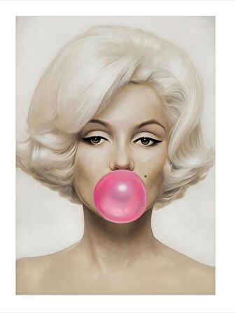 Marilyn Monroe Tasarım Mdf Tablo 18cm X 27cm