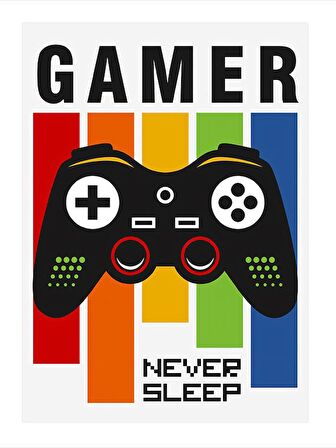 Gamer Oyun Konsolu Modern Mdf Tablo 18cm X 27cm