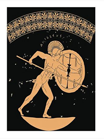 Mızraklı Asker Art Mdf Poster 35cm X50cm