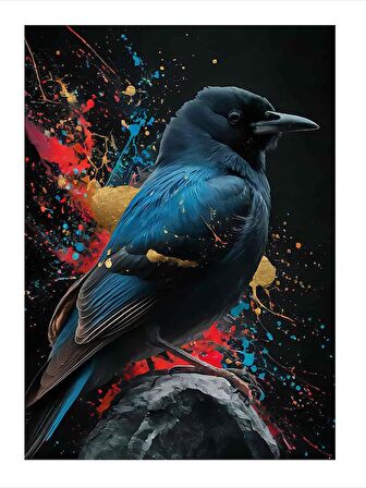 Karga Hediyelik Ahşap Tablo 25cmX 35cm