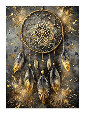 Düş Kapanı Dreamcatcher Hediyelik Mdf Tablo 18cm X 27cm