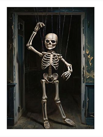 İskelet Model Ahşap Tablo 50cmX 70cm