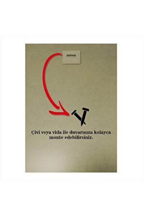 Soyut Gemi Ve Şato Art Mdf Poster 18cm X 27cm