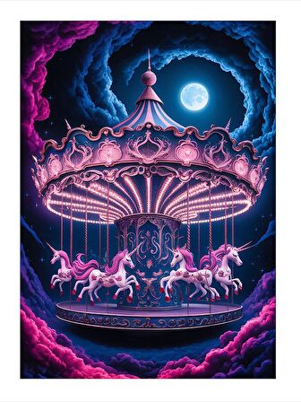 Atlı Karınca Dekoratif ahşap Tablo 25cmX 35cm