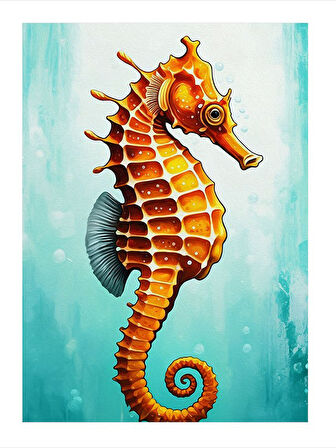 Denizatı Çizimi Art Mdf Tablo