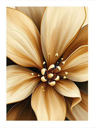 Zarif Çiçek Deseni Hediyelik Mdf Tablo