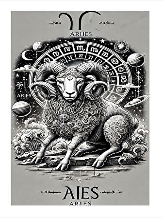 Koç Burcu Hediyelik Mdf Tablo