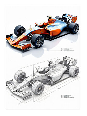 Modern Formula 1 Çizimi Ve Detaylar Modern Mdf Tablo