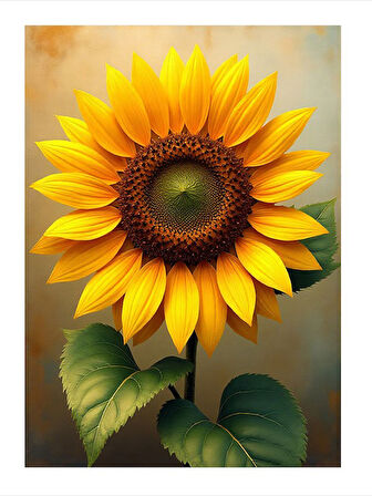 Günebakan Çiçeği Modern Mdf Tablo