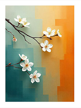 Baharın Çiçeksel Hissi Hediyelik Ahşap Tablo