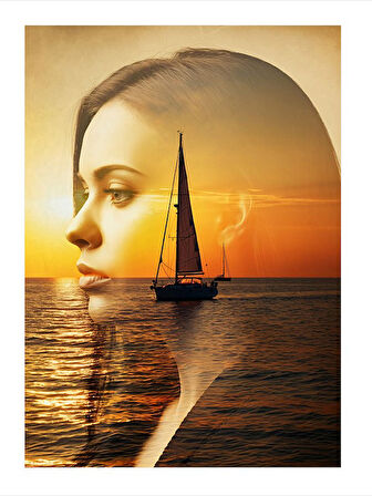 Huzurlu Deniz Manzarası Dekoratif Mdf Tablo