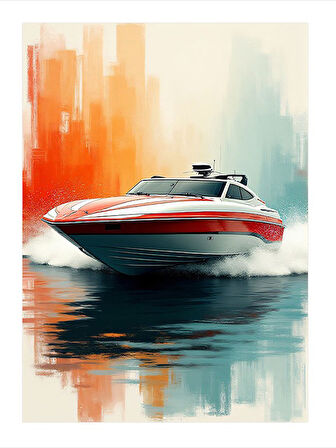 Lüks Yatın Görkemi Desenli Ahşap Tablo