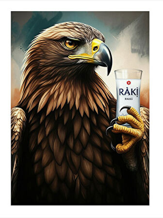 Rakının Kartal Efendisi Mdf Tablo