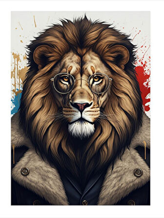 Aslanın Asil Bakışı Model Mdf tablo