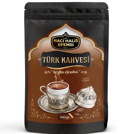 Hacı Halis Efendi Klasik Türk Kahvesi Dökme Açık Orta Kavrulmuş Geleneksel Lezzet
