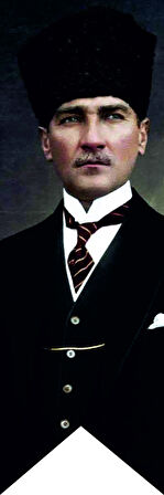 ATATÜRK BASKILI KIRLANGIÇ BAYRAK 50*150 