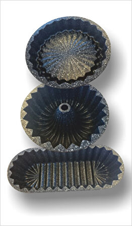 Profesyonel Dilimli Döküm 3 lü Üçlü Yuvarlak Silindir Büyük Tart Baton Turta Kek Kalıbı Kabı Seti