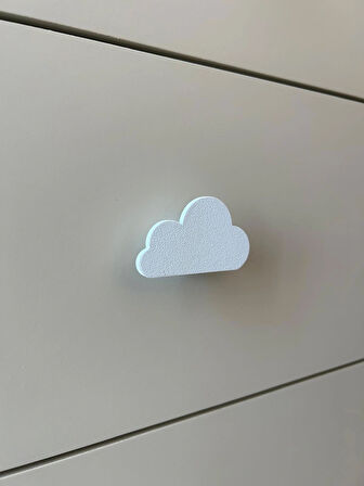 Bulut Emaye Beyaz Mobilya Kulpu 4 Adet