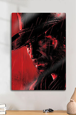Metal Baskı Parlak Duvar Tablosu - RDR2 - Red Dead Redemption 2