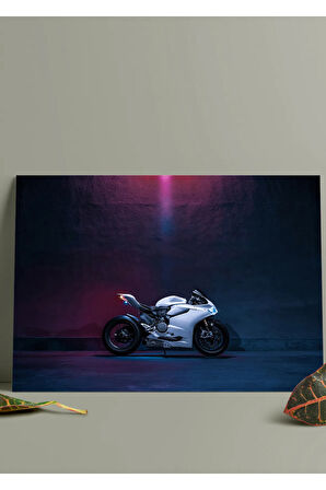 Metal Baskı Parlak Duvar Tablosu - Ducati Motor