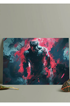 Metal Baskı Marvel Duvar Tablosu - Wolverine