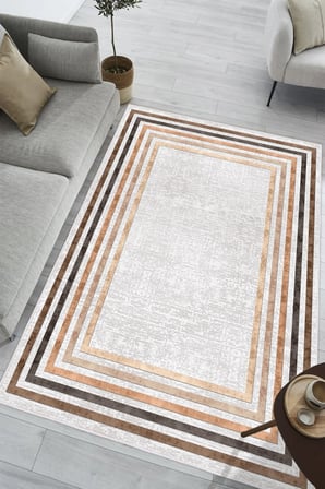 Modern Dijital Baskılı Halı Makinede Yıkanabilir Kaymaz Taban Oturma Odası Salon ve Yolluk halı