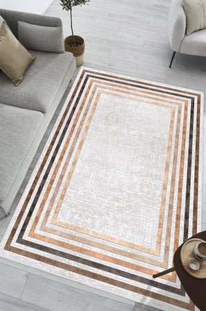 Modern Dijital Baskılı Halı Makinede Yıkanabilir Kaymaz Taban Oturma Odası Salon ve Yolluk halı