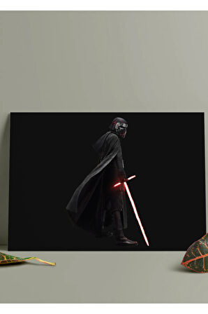 Metal Baskı Parlak Duvar Tablosu - Star Wars Kylo Ren