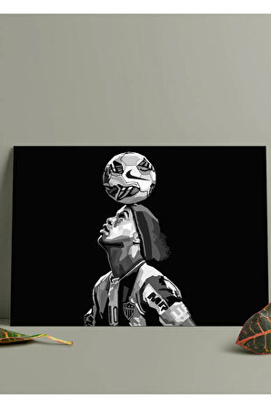 Metal Baskı Parlak Duvar Tablosu - Ronaldinho