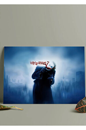 Joker Why So Serious - Metal Tablo