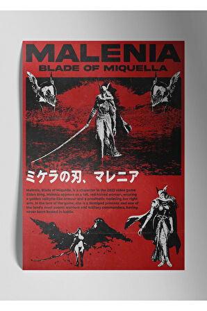 Malenia Elden Ring - Metal Poster Tablo