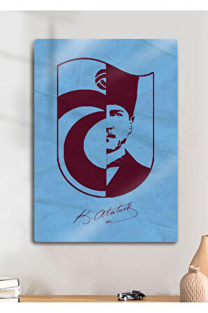 Atatürk Tabzon TS - Dekoratif Metal Tablo