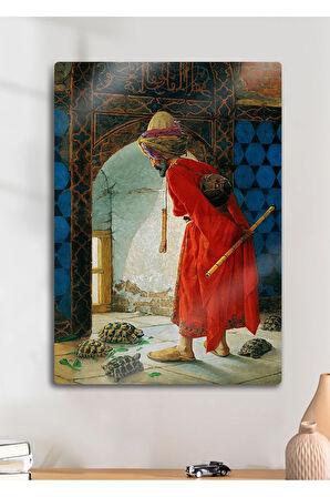 Kaplumbağa Terbiyecisi, Osman Hamdi Bey - Metal Baskı Tablo