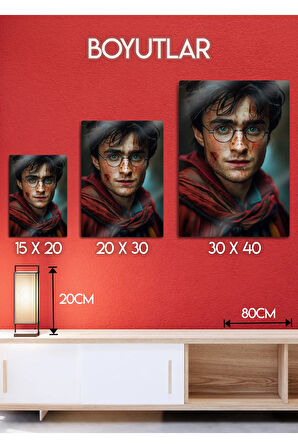 Harry Potter, J. K. Rowling - Parlak Metal Baskı Tablo