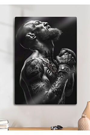 Conor McGregor UFC - Parlak Metal Baskı Tablo
