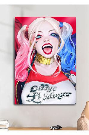 Harley Quinn, Suicide Squad - Metal Baskı Parlak Tablo